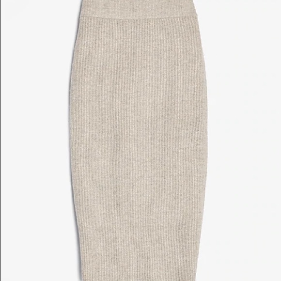 Express High Waisted Ribbed Sweater 